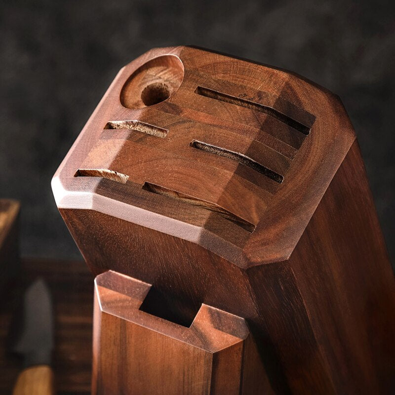 Acacia Wood Knife Holder