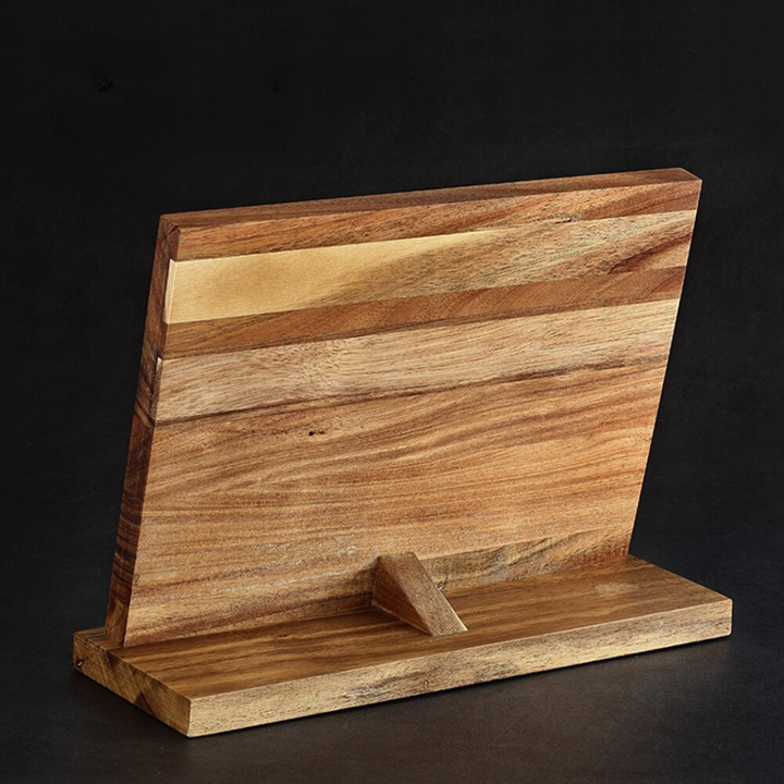 Magnetic Acacia Wood Knife Holder