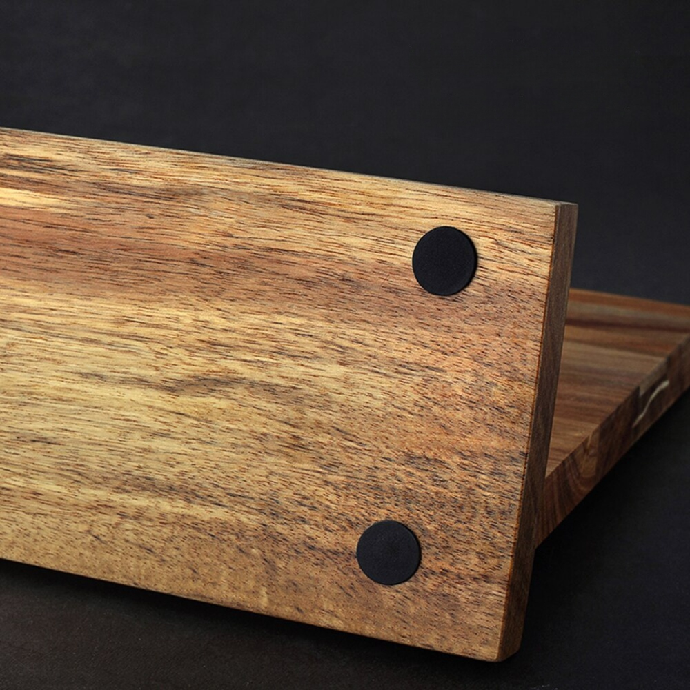 Magnetic Acacia Wood Knife Holder